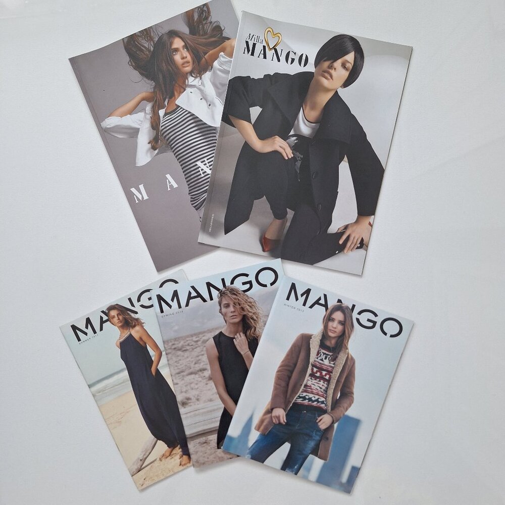 MANGO Store Seasonal Fashion Catalogues Lot of 5